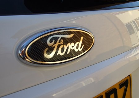 Ford badge on car